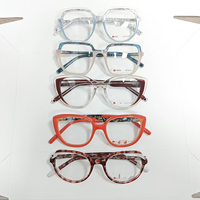 Montures de lunettes optiques en acétate de styles variés, montures complètes, OEM ODM, logo personnalisé, commande en gros