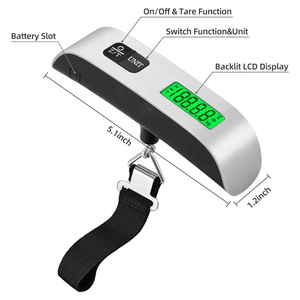 Báscula Digital Portátil para Equipaje, 50 kg, ABS, para Viajes, Dispositivo de Pesaje Manual para Uso en la Cocina, Gran Venta 2026 - Product Image 2