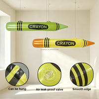 Joyee Crayon Gonflable en PVC Coloré Léger pour Décoration de Fêtes et de Salles de Classe - Vente en Gros