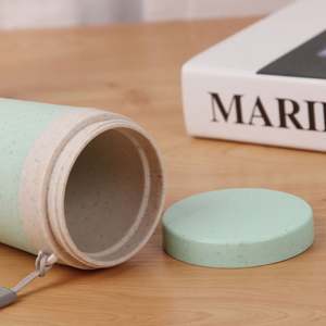 YS789 - Taza Ecológica de Plástico sin BPA de 350 ml, con Fibra de Paja de Trigo, para Regalos Corporativos y de Empresa, con Logotipo Personalizado Impreso - Product Image 6