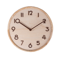 Jam Dinding Kayu Pinus Minimalis Dekorasi Rumah Kantor Jam Dinding Kayu