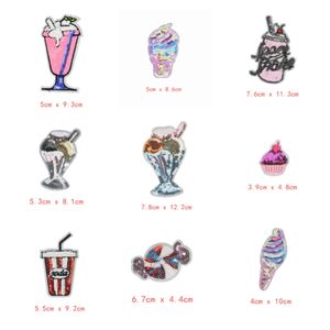 แผ่นปะสำหรับใส่เสื้อผ้ากางเกงและกางเกงทำจากเหล็กดีไซน์ทรงกรวยรูปไอศกรีม - Product Image 2