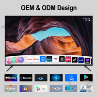 Téléviseur intelligent en gros d'usine 32-100 pouces 4K UHD Full HD Android TV WiFi HDR Écran sans cadre pour la maison, l'hôtel et le commerce (TV LCD)
