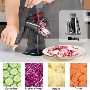 High Quality Multifunction Veggie Chopper Handheld Rotary Cheese Grater Mandoline <b>Vegetable</b> Slicer Carrot <b>Shredder</b> Nut Grinder - Product Image 3