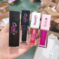 Vente en gros Marque privée Huile pour les lèvres hydratante dodue Vegan Fruit Shimmer Liquid Clear Lip Gloss Glitter Lipgloss Makeup