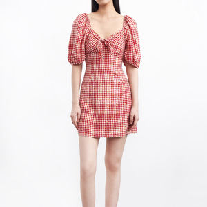 Produttori di <span class=keywords><strong>vestiti</strong></span> di moda all'ingrosso personalizzato manica corta Plaid <span class=keywords><strong>cotone</strong></span> giovane <span class=keywords><strong>donna</strong></span> <span class=keywords><strong>vestiti</strong></span> Casual vestito estivo - Product Image 2