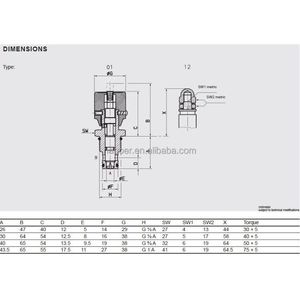 DVE08920-01-C-V Vanne d'injection hydraulique à aiguille haute performance 13 GPM 350 bars - Product Image 2