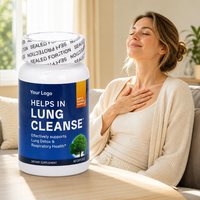 Capsules Nettoyantes Pulmonaires Véganes Naturelles à Base de Plantes 15-en-1 OEM/ODM Marque Blanche avec Molène et NAC Énergie
