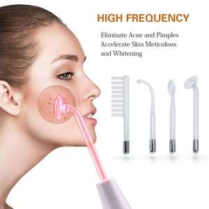 Portable High Frequency Facial Machine for Home Use Handheld Wand for Skin <strong>Therapy</strong> Hair Scalp <strong>Stimulation</strong> <strong>Electric</strong> Power - Product Image 5