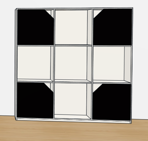 Estantería de Libros Moderna Personalizada, Diseño de Madera, Librería Sencilla, Estantería de Madera para Biblioteca, Estantería Industrial con Panel Trasero - Product Image 2