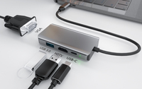 Hub USB-C multiport 2 3 4 5 6 7 8 9 10 11 12 ports, adaptateur multiport pour Mac MacBook Pro iPad XPS Surface Pro avec Ethernet