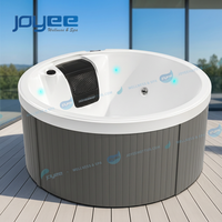 Baignoire ronde d'extérieur pour 1 à 2 personnes, spa de jardin, bain à remous JOYEE, design moderne, massage, spa