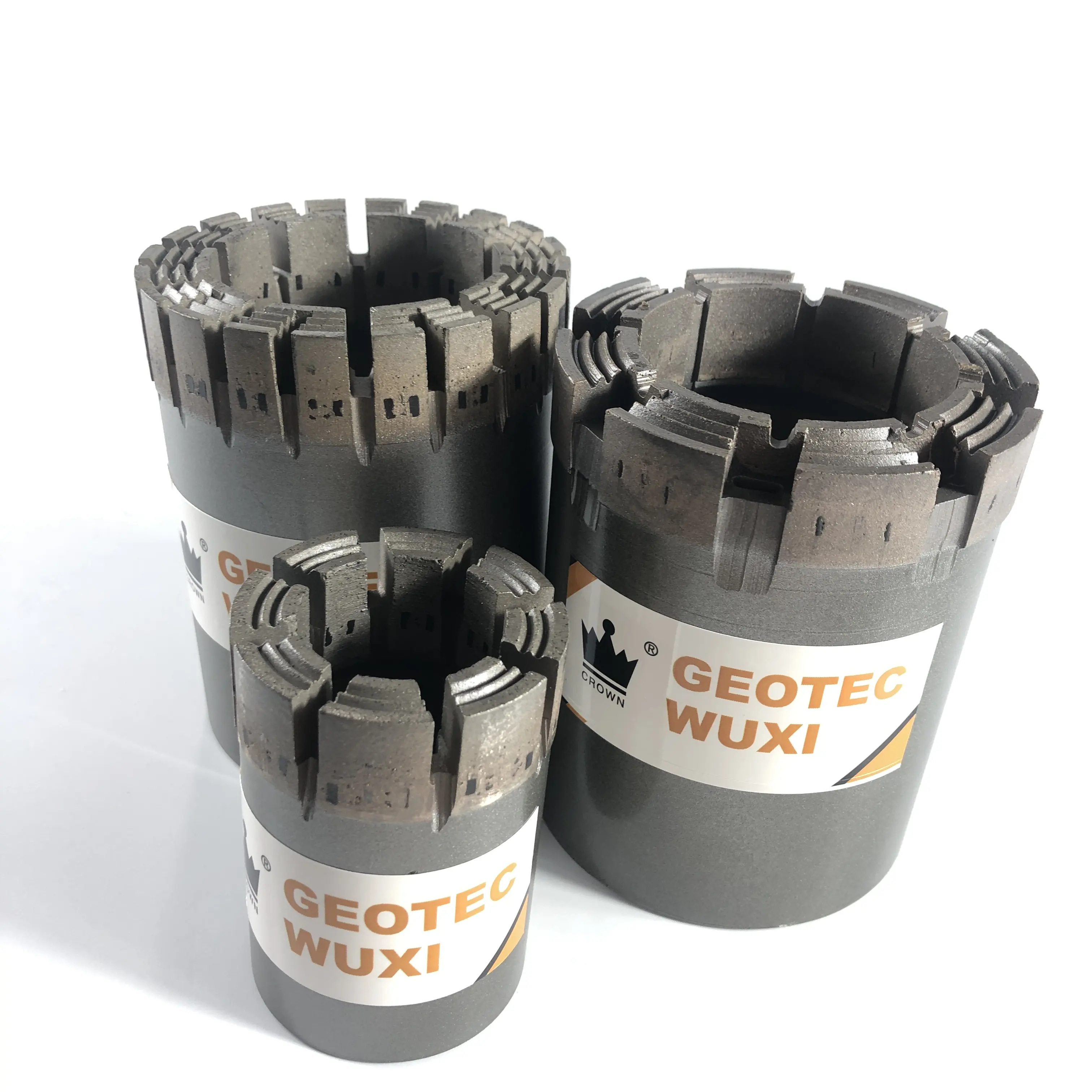 Geotec Wuxi CROWN NQ HQ CQ DQ EQ impregnated diamond bit drill rod ends for geological drilling