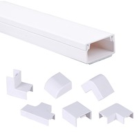 10x10 20x12 30x15 40x25 conçu goulotte de câble en pvc accessoires coudés en pvc conduit de câblage en plastique électrique et système de gestion