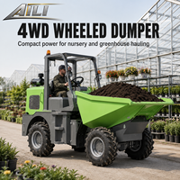 Mini-dumper chinois 4x4 à moteur diesel avec benne basculante