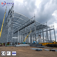 Nueva Estructura de Acero Industrial para Almacenes, Almacén Inteligente con Estructura de Acero Q355B Q235B Anticorrosión