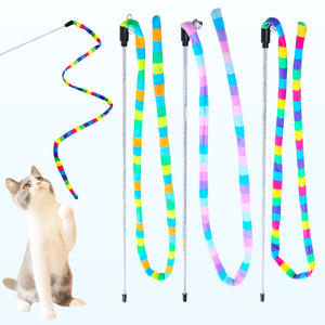 Barato divertido mascota gato gatito bailarín interactivo <span class=keywords><strong>encantador</strong></span> varita Teaser ejercicio cuerda Juguetes - Product Image 1