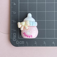Breloques en résine mignonnes et très demandées sur le thème des desserts et des animaux - Embellissements en résine gâteau/bonbon avec lapin/ours pour coques de téléphone DIY et pinces à cheveux