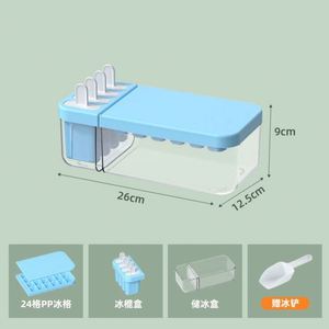 BPA Free Ice Cube Tray Mold Silicone Ice Cube Tray Box Ice Cream Box Container for Chilling Drinks <b>Coffee</b> Juice - Product Image 6