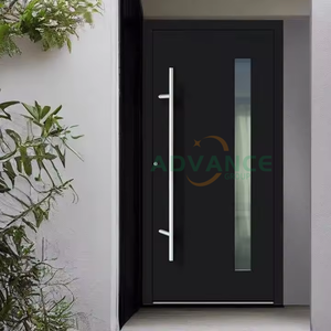 Porte blindée européenne pour maison, porte d'entrée extérieure, porte de sécurité, design moderne, porte en acier et aluminium pour hôtel - Product Image 3