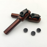 Outils PCD en diamant polycristallin insert de fraisage cnc coupe-insert rond pour blocs de culasse de moteur de voiture en aluminium