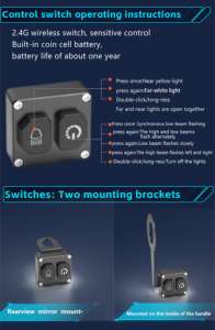 Foco de motocicleta Universal 50W Lámpara de conducción de bicicleta 12V Luz antiniebla para motocicleta Camión Coche Barco Luces auxiliares - Product Image 6