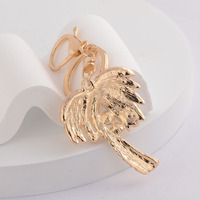 Porte-clés en forme de cocotier avec strass et perles, breloques mignonnes en forme de palmier, cadeaux d'été pour les voyages et les vacances, plusieurs styles de breloques