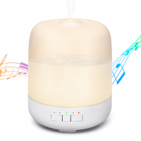 160ml Huiles Essentielles de Soins de Santé Aromathérapie Aroma Difusor Diffuseur Haut-Parleur avec Musique 10W Nano Diffuseur Tall High Slim 8 Heures