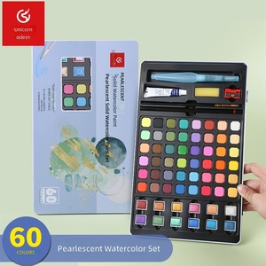 Set di Colori ad Acquerello Solidi Giorgione 60 Colori Perlati Metallizzati per Principianti per <span class=keywords><strong>Pittura</strong></span> su Carta e Tela - Product Image 5