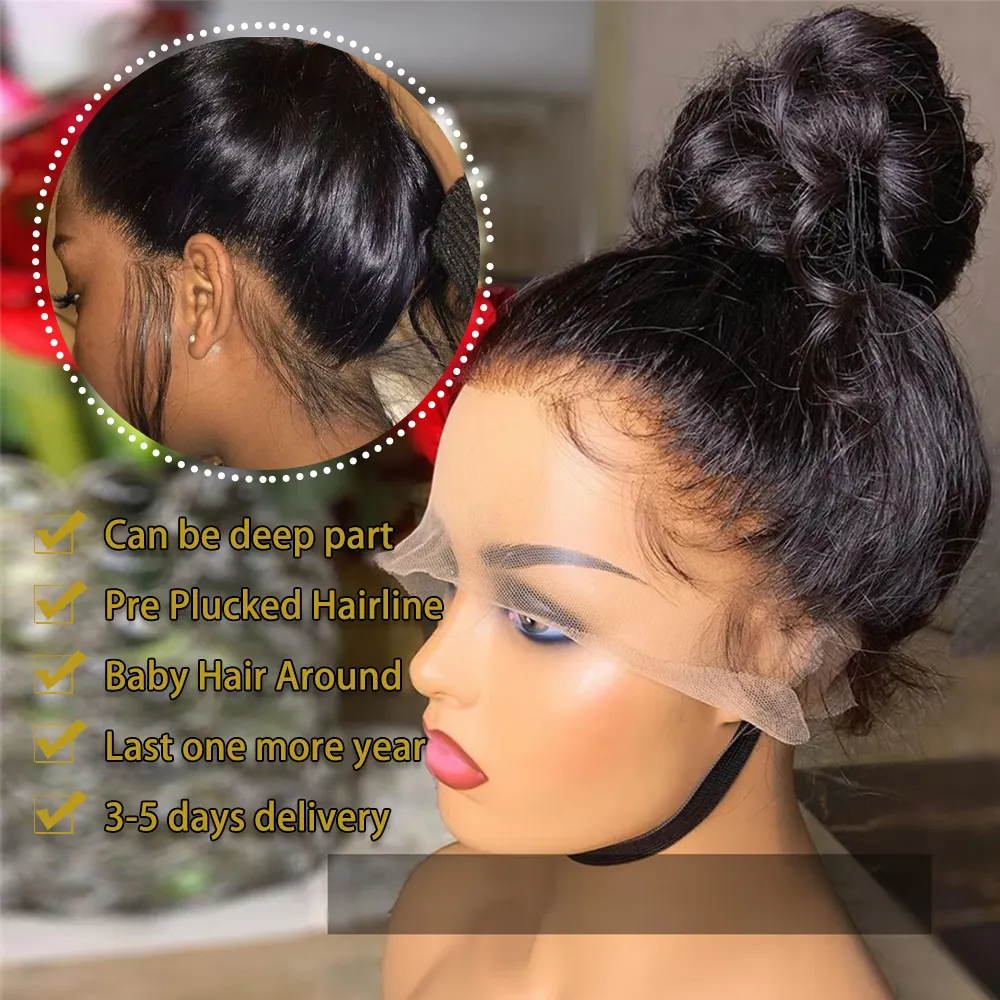 Wholesale Cheap Glueless Full Hd Lace 360 Wigs With Baby Hair Hd Transparent Lace Frontal Wig Vendor 360 Lace Wigs Human Hair