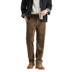 <span class=keywords><strong>Pantaloni</strong></span> in <span class=keywords><strong>Velluto</strong></span> <span class=keywords><strong>a</strong></span> <span class=keywords><strong>Coste</strong></span> di Alta Qualità, Vita Elastica, 100% Cotone, Vita Media, Anti-restringimento, Colore Sfumato, OEM - Product Image 2