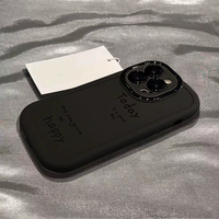 Coque de téléphone à visage souriant Simple imprimé en couleur pour iPhone 15 14 Pro housse de protection nouveau Design coque Mobile