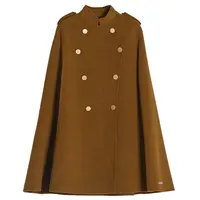 Cape en laine pour femme, manteau de laine chaud, style japonais, automne, hiver, 100%