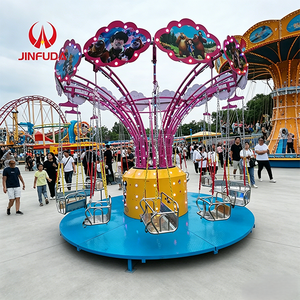 Attrazione da Luna Park: Giostra a 12 Posti Lotus Flying Chair per Esterni, Attrazione da Fiera in Vendita - Product Image 6