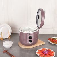 Autocuiseur Électrique Automatique Oulik avec Revêtement Antiadhésif, Capacité 1L-2.8L, Blanc, Inclut une Tasse à Mesurer, Économie d'Énergie pour la Maison