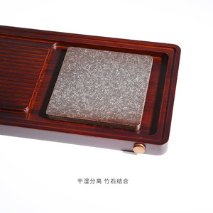 Goodbye Bamboo <b>Tea</b> Tray With Drainage Flat Design For Kung Fu <b>Tea</b> <b>Set</b> Home Office Use - Product Image 4