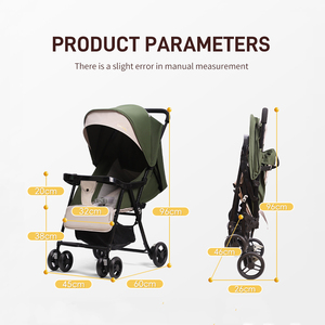 Siêu nhẹ mọi địa hình Ô Liu Xanh Xe đẩy em bé phát triển với bé 0-3 tuổi - Product Image 6