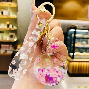 Encantador Llavero con Botella de Aceite de Flor de Cerezo, Colgante para Bolso, Accesorios para Llaves de Coche, Líquido Kawaii, Regalo - Product Image 6