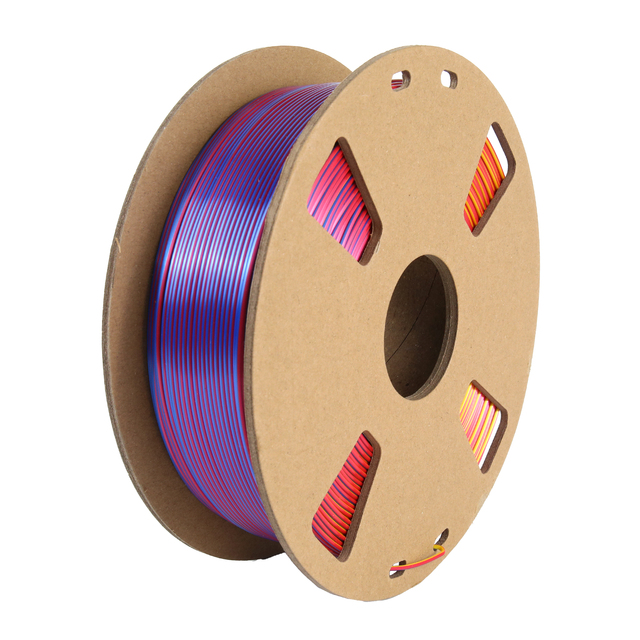 Factory Wholesale 1kg/roll Bi-color 3- Color on One Filament 3d Printer Filament Pla 1.75mm