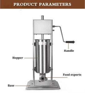 Máquina Manual para Hacer Churros de Acero Inoxidable, 3L, 5L, 7L, 10L, 15L, Extrusora Comercial Española de Frutas Latinas, Unidades Profesionales - Product Image 4