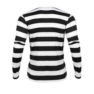 تخصيص الرجعية خليط مخطط تي شيرت جولة الرقبة قاعدة شعار مخصص تيشيرت الرجال قمصان طويلة الأكمام - Product Image 5