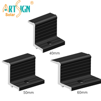 Pince d'extrémité de montage solaire économique, fixation de panneau solaire, support photovoltaïque pour système de support solaire au sol et sur toit |   Art Sign