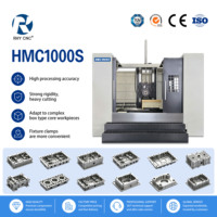 Centre d'usinage horizontal CNC HMC1000S haute performance |   Moteur de tourelle GSK Control 8000 tr/min BT50 42T ATC RHY de haute précision pour grandes pièces