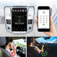 Lecteur multimédia pour voiture avec écran vertical Tesla Android 13 de 12,8 pouces pour Lexus RX330 avec CarPlay sans fil et navigation GPS