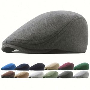 Vente en gros Printemps Automne Europe Amérique : Casquette plate, Béret, Casquette plate dôme, Casquette plate Ivy pour femmes et hommes, protection solaire - Product Image 1