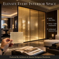 Vidrio laminado con malla metálica de seguridad de bronce de 6 mm y 8 mm para decoración industrial, particiones de vestíbulos de hoteles