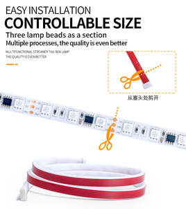 Bande LED dynamique <span class=keywords><strong>de</strong></span> 1,2 m pour coffre arrière <span class=keywords><strong>de</strong></span> voiture, <span class=keywords><strong>feu</strong></span> <span class=keywords><strong>de</strong></span> freinage supplémentaire, clignotant, <span class=keywords><strong>feu</strong></span> <span class=keywords><strong>de</strong></span> conduite - Product Image 3