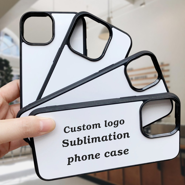 Factory Custom Logo Sublimation Wholesale Soft TPU+PC Shockproof 2D Cell Sublimation Phone Case for