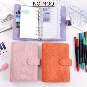 Best-seller : Agenda à anneaux A6 en cuir de serpent multicolore (7 couleurs), reliure dorée à 6 anneaux, classeur économique, planificateur TK FB Ins, séparateur de tableau de bord, feuilles mobiles - Product Image 5