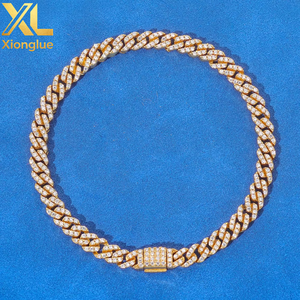 Factory OEM ODM HipHop Moissanite Bracelet 6mm Chain Fine Luxury Jewelry Women <b>Men</b> 925 Sterling <b>Silver</b> Link Chain Cuban Bracelet - Product Image 2